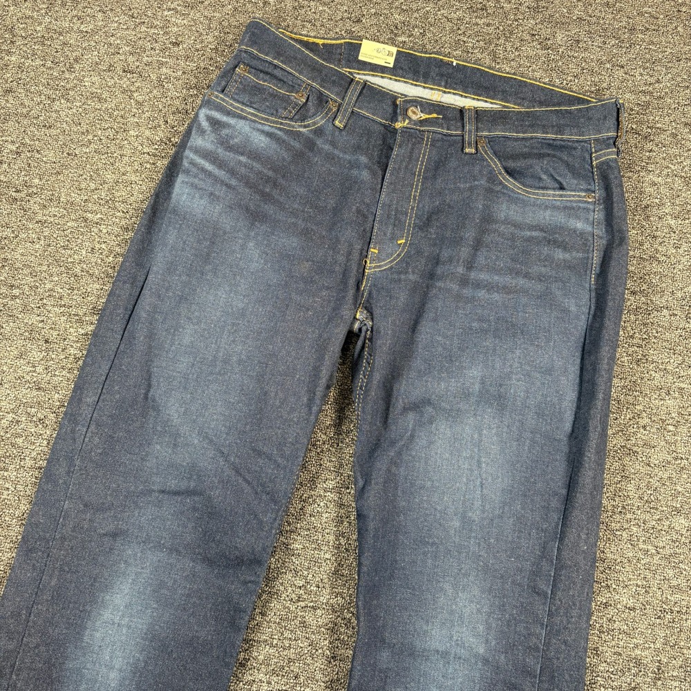 Levi's 514 Straight Jeans Mens 33x32 Dark Wash Stretch Denim NEW